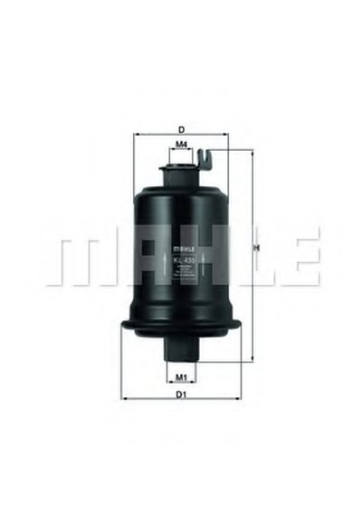 KL435 MAHLE ORIGINAL Топливный фильтр