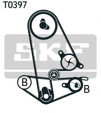 VKMA93011 SKF Комплект ремня ГРМ