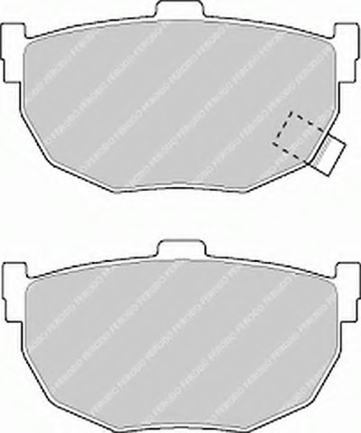 FDB638 FERODO Комплект тормозных колодок, дисковый тормоз