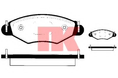 Комплект тормозных колодок, дисковый тормоз NK купить