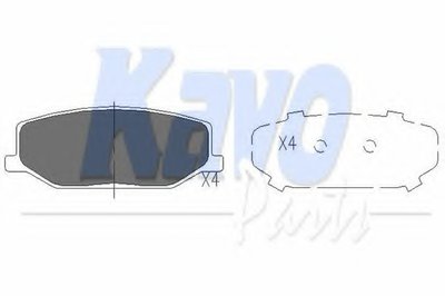 KBP8502 KAVO PARTS Комплект тормозных колодок, дисковый тормоз