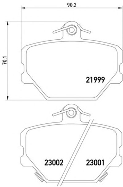 2199901 TEXTAR Комплект тормозных колодок, дисковый тормоз