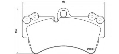 P85065 BREMBO Комплект тормозных колодок, дисковый тормоз