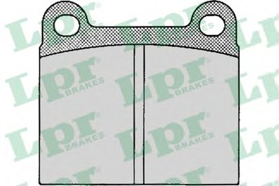 05P024 LPR Комплект тормозных колодок, дисковый тормоз