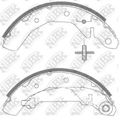 FN11821 NIBK Комплект тормозных колодок