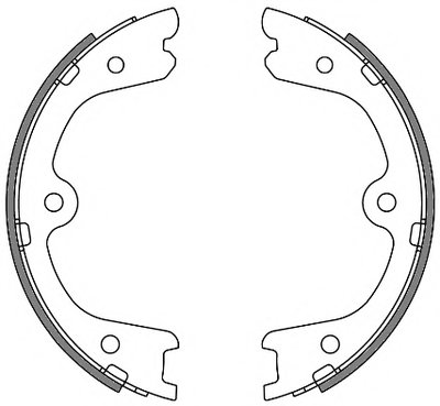 426400 REMSA Комплект тормозных колодок, стояночная тормозная система
