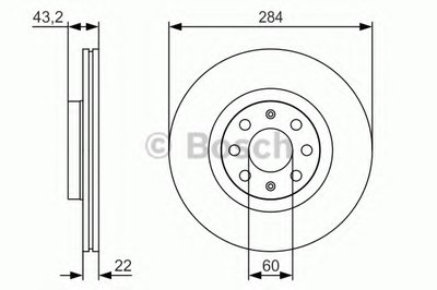 0986479S91 BOSCH Тормозной диск