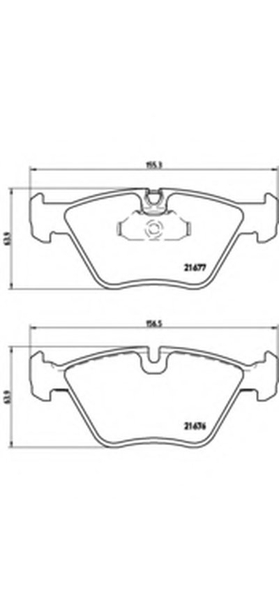 P06022 BREMBO Комплект тормозных колодок, дисковый тормоз