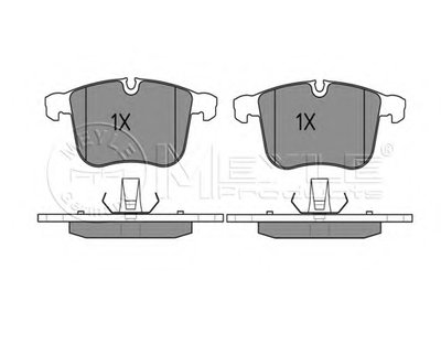 0252340419 MEYLE Комплект тормозных колодок, дисковый тормоз