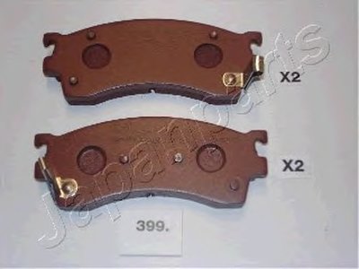 PA399AF JAPANPARTS Комплект тормозных колодок, дисковый тормоз