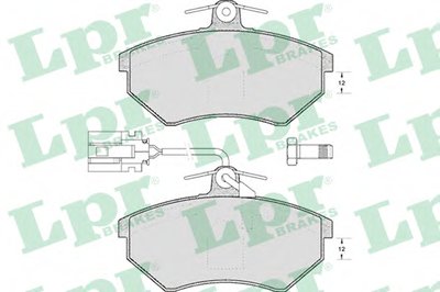 05P495 LPR Комплект тормозных колодок, дисковый тормоз