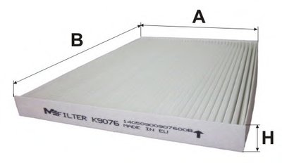 K9076 MFILTER Фильтр, воздух во внутренном пространстве