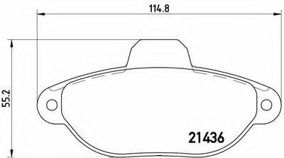 P23160 BREMBO Комплект тормозных колодок, дисковый тормоз