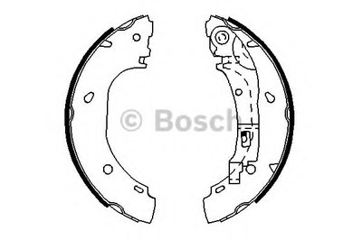 0986487701 BOSCH Комплект тормозных колодок