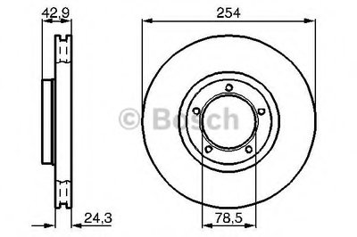 0986478160 BOSCH Тормозной диск