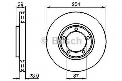 0986478714 BOSCH Тормозной диск