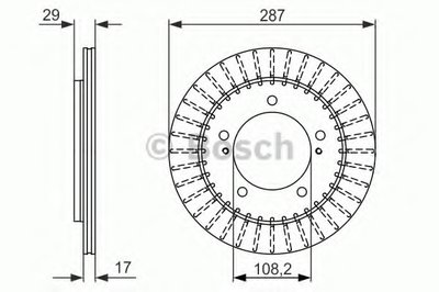 0986479486 BOSCH Тормозной диск