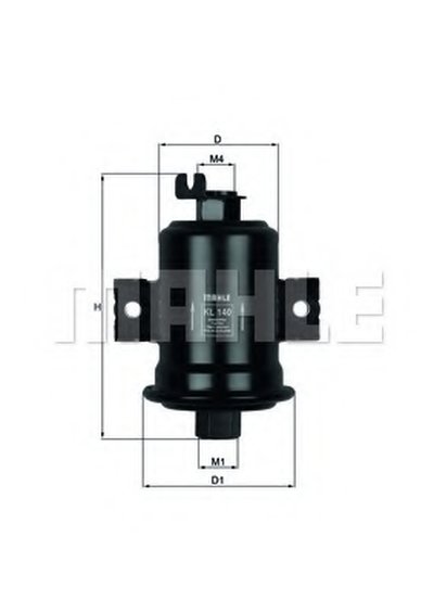 KL140 MAHLE ORIGINAL Топливный фильтр