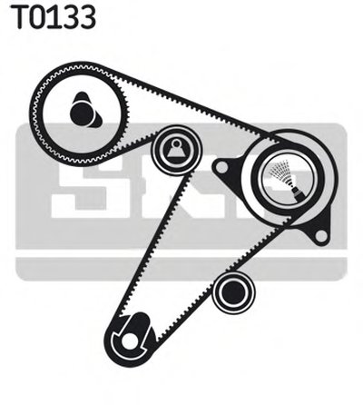 VKMA06501 SKF Комплект ремня ГРМ