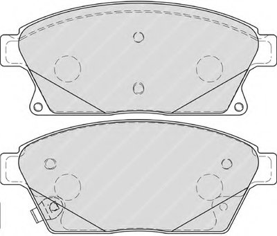 FDB4264 FERODO Комплект тормозных колодок, дисковый тормоз