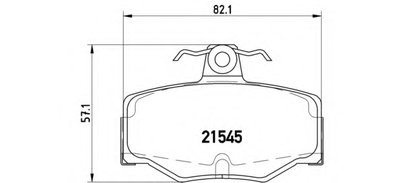 P56024 BREMBO Комплект тормозных колодок, дисковый тормоз