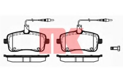 223743 NK Комплект тормозных колодок, дисковый тормоз