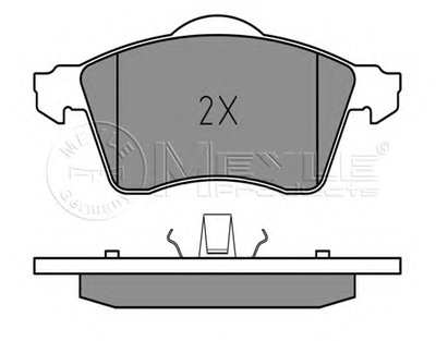0252188319 MEYLE Комплект тормозных колодок, дисковый тормоз