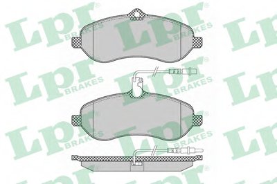 05P1348 LPR Комплект тормозных колодок, дисковый тормоз