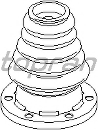 102777 TOPRAN Пыльник, приводной вал