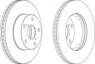 DDF1216 FERODO Тормозной диск