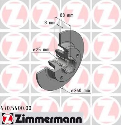 470540000 ZIMMERMANN Тормозной диск