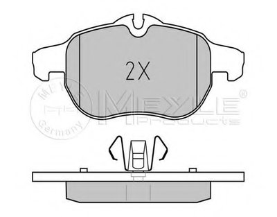 0252340220PD MEYLE Комплект тормозных колодок, дисковый тормоз