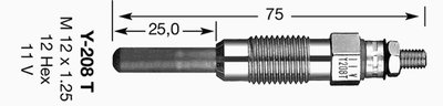 1250 NGK Свеча накаливания