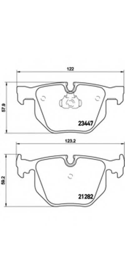 P06029 BREMBO Комплект тормозных колодок, дисковый тормоз