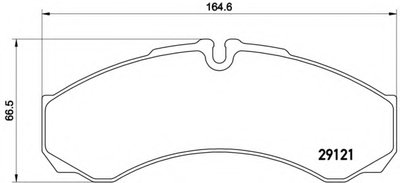 PA6021 BREMBO Комплект тормозных колодок, дисковый тормоз