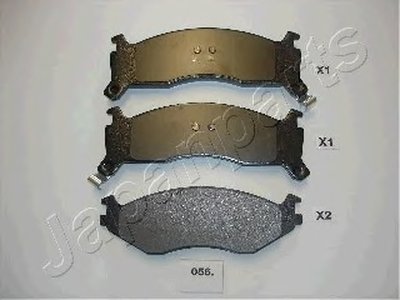 PA056AF JAPANPARTS Комплект тормозных колодок, дисковый тормоз