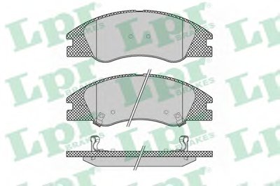 05P1349 LPR Комплект тормозных колодок, дисковый тормоз