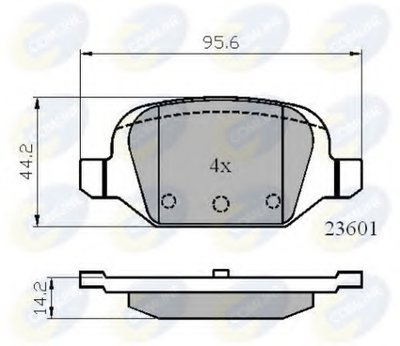 CBP01026 COMLINE Комплект тормозных колодок, дисковый тормоз