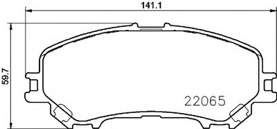 P56100 BREMBO Комплект тормозных колодок, дисковый тормоз