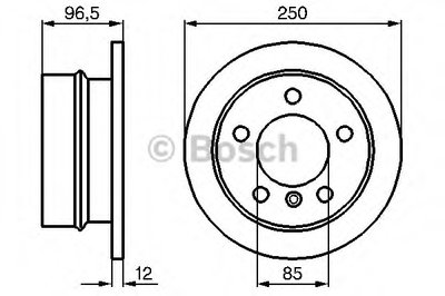 0986478863 BOSCH Тормозной диск