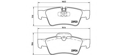 P50064 BREMBO Комплект тормозных колодок, дисковый тормоз