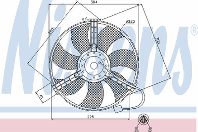 85519 NISSENS Вентилятор, конденсатор кондиционера