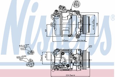 89199 NISSENS Компрессор, кондиционер