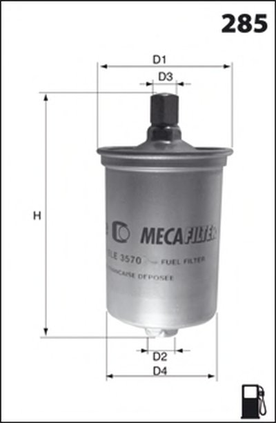 ELE3570 MECAFILTER Топливный фильтр