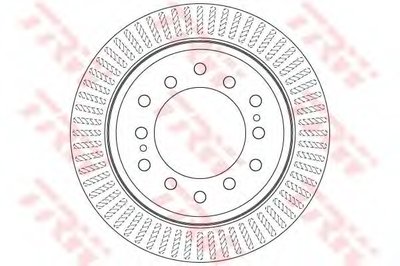 DF6342 TRW Тормозной диск