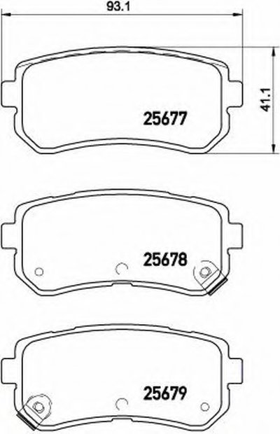 P30068 BREMBO Комплект тормозных колодок, дисковый тормоз