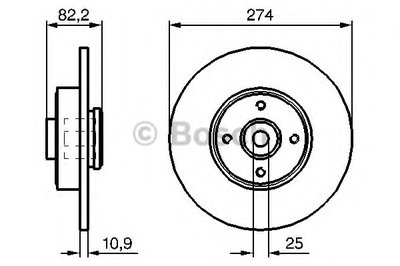 0986479270 BOSCH Тормозной диск