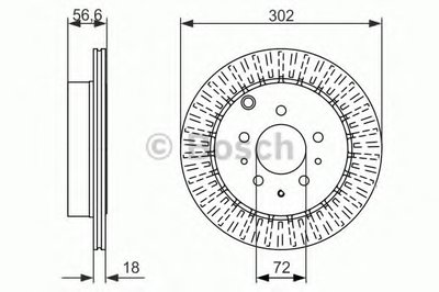 0986479757 BOSCH Тормозной диск