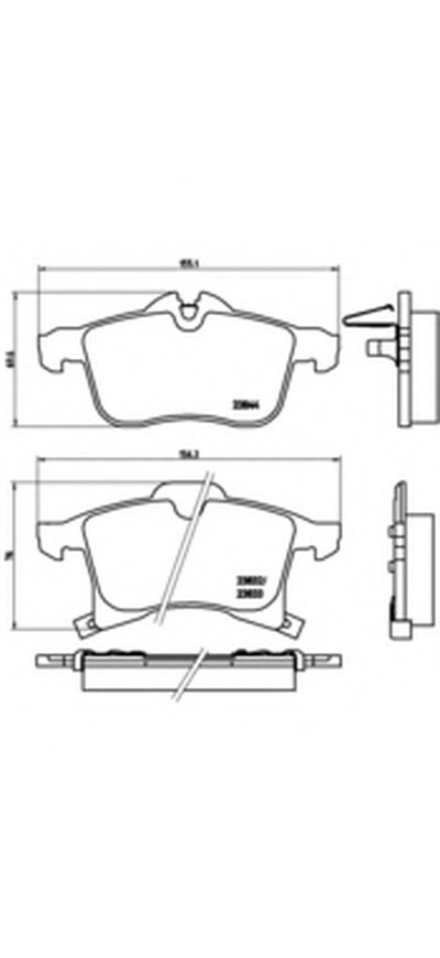 P59045 BREMBO Комплект тормозных колодок, дисковый тормоз