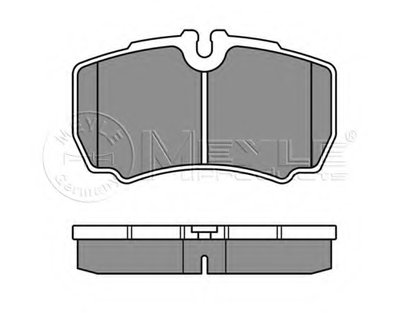 0252912320 MEYLE Комплект тормозных колодок, дисковый тормоз